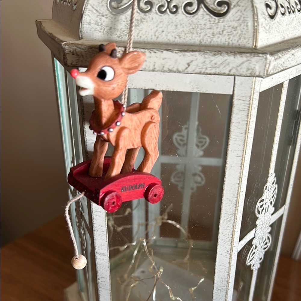 Rudolph Ornament on Wheels